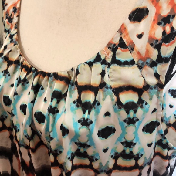 Chico’s Size2 Pleated Neckline Tank - Picture 2 of 7